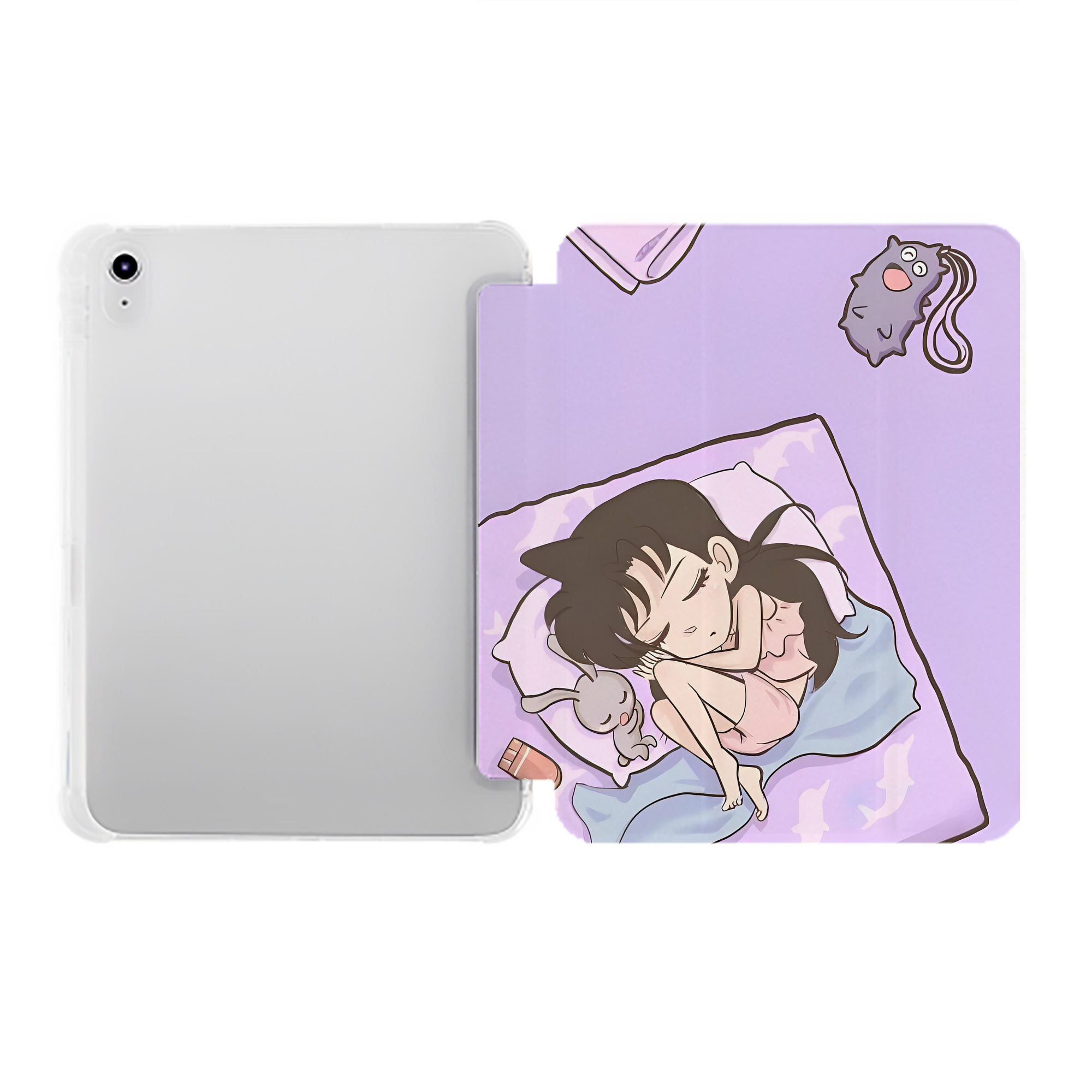 （画像用） 名探偵コナン Detective Conan IPad ケース ペン収納付き 三つ折りスタンド PUレザー×シリコン 対応機種9.5/10.5/10.9インチ